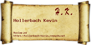 Hollerbach Kevin névjegykártya